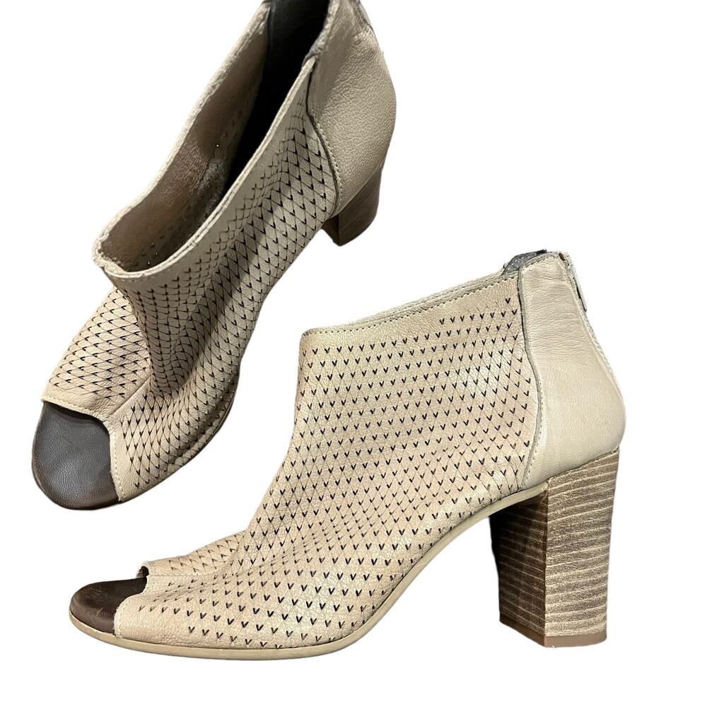 Kenneth Cole Womens Nina Open Toe High Heel Ankle Boots Size 7.5